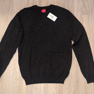 GUESS Men's Charcoal Crewneck Sweater